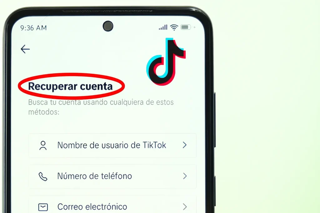 Recuperar cuenta tiktok imagem