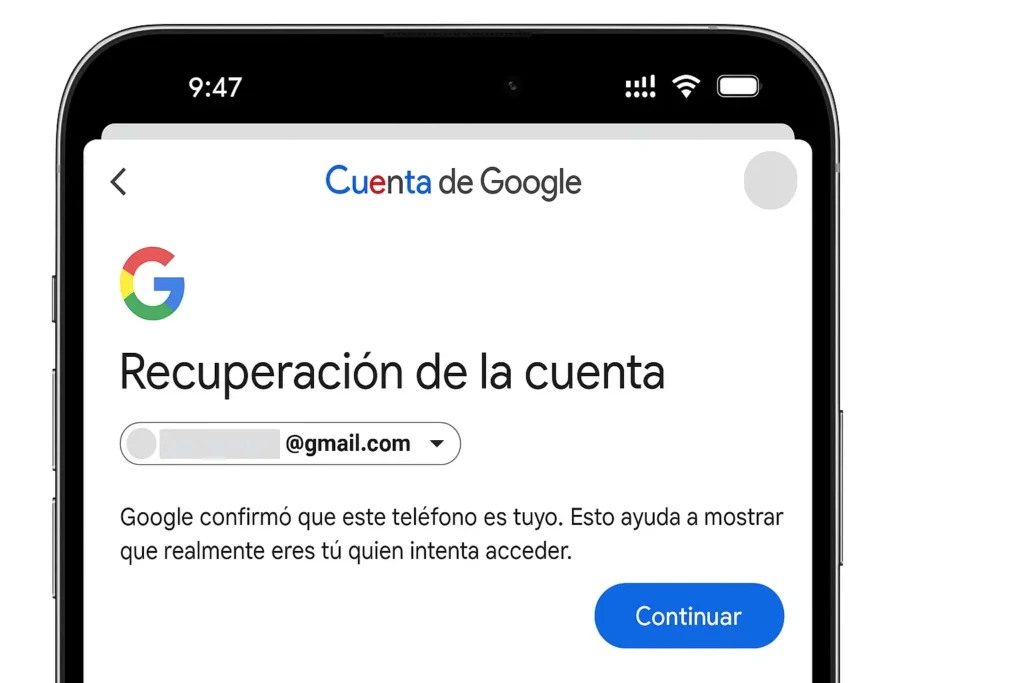 recuperaciona cuenta gmail